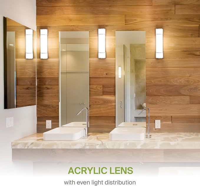 ASD LED 24" Vanity Flush Mount Light Fixture, Linear Bathroom Lighting Bar | - Image 7