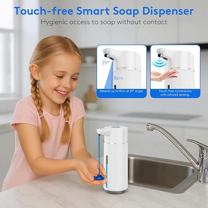 2025 Upgrade Automatic Soap Dispenser Touchless, 14.2oz/420ml Dish Hand Soap - Image 5
