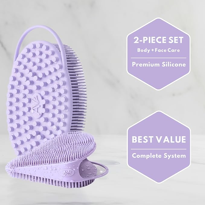 Body Face Scrubber Set Silicone - Image 5