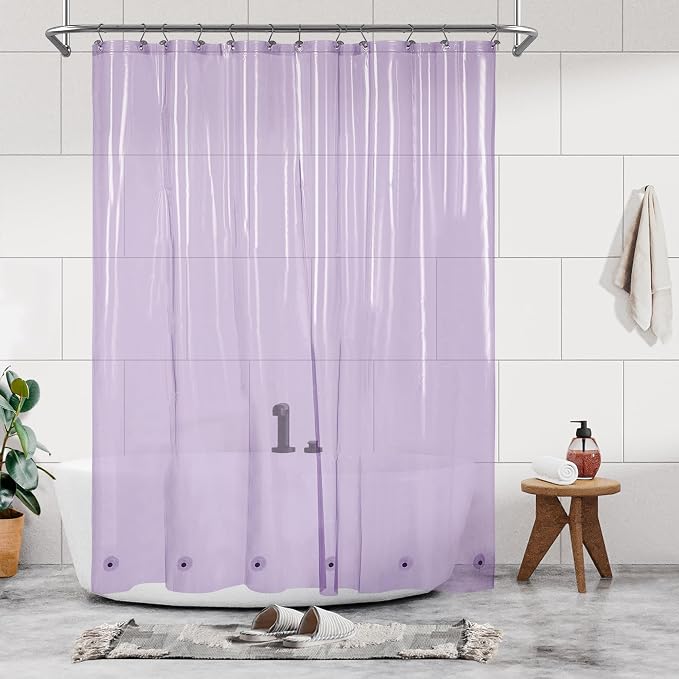 Barossa Design Clear Lavender Shower Curtain Liner by BarossaDesign