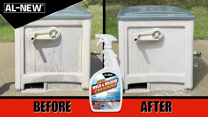 AL-NEW SH50 Mold and Mildew Stain Remover | Scrub Free Formula | Works Great on - Image 5