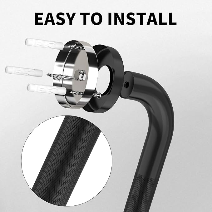 36 Inch Shower Grab Bar Oil Rubbed Black, Munzong Anti Slip Bathroom Grab Bar - Image 4