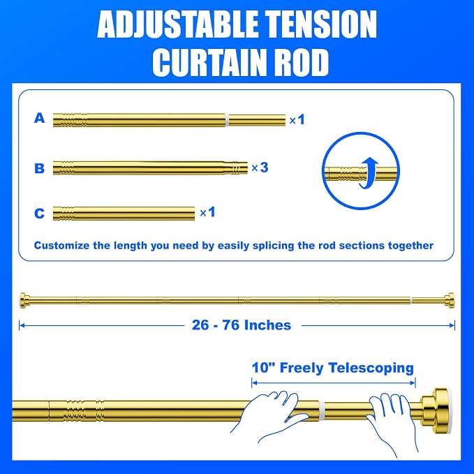 Ausemku Shower Curtain Rod Tension - Image 6