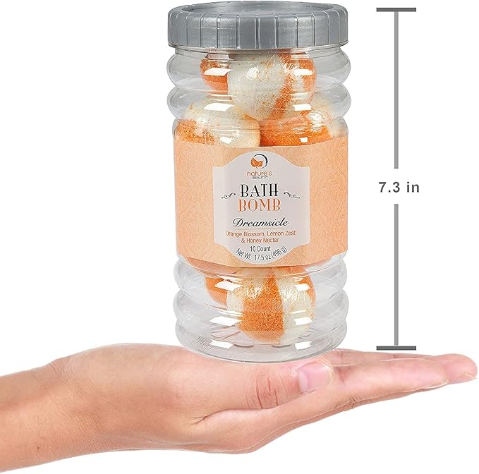 Nature's Beauty Dreamsicle Bath Bomb Gift Set Multi-Pack - Image 3
