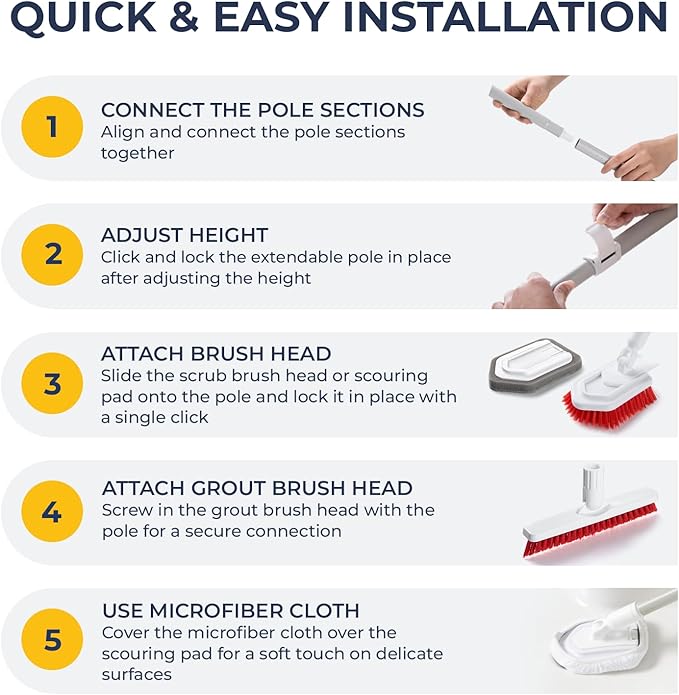 Fox Trot Ultimate Cleaning Duo: Grout Brush - Image 6