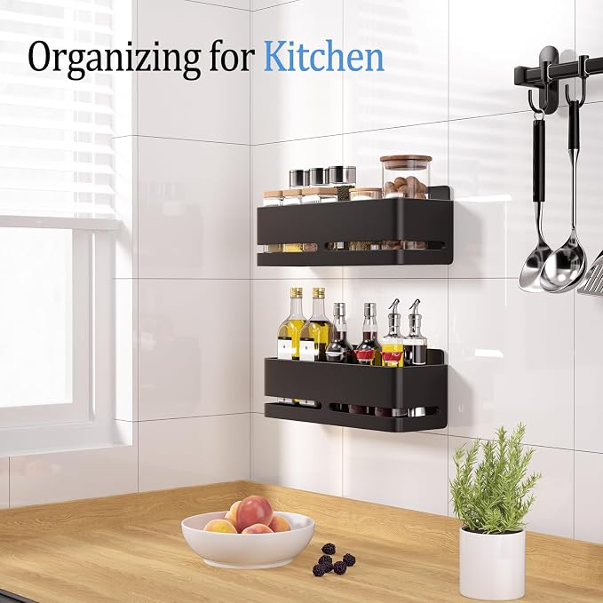 Shower Caddy, Heavy-Duty Bathroom Storage Shelf, Large Capacity No-Drill - Image 4