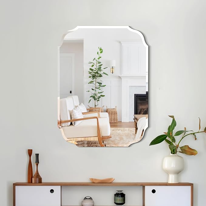 Silver Wall Mirror-Beveled Edge Frameless Mirrors - Image 3