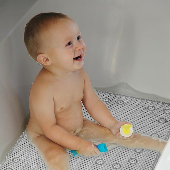 Double Layer Foam Non Slip Bathtub Mat 37x17in, More Comfortable and Thicker - Image 9