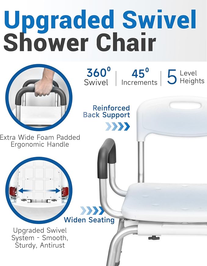 Sangohe Shower Chair for Inside Shower - Image 4