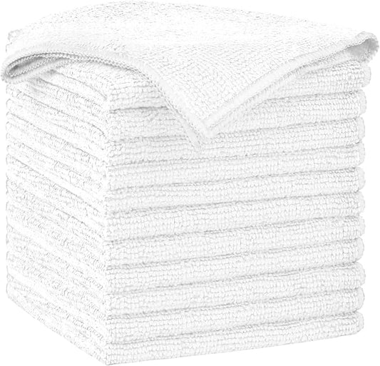 AIDEA Microfiber Cleaning Cloth-12PK, Soft Microfiber Towels by AIDEAHOME