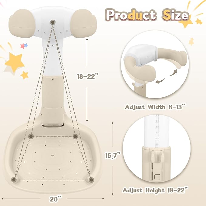Baby Shower Stand, No-Assembly Baby Bath Stand - Image 2