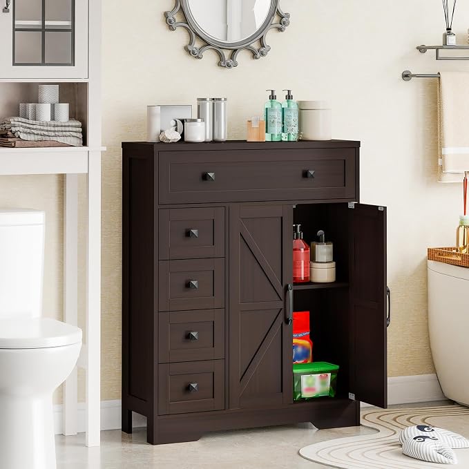 Vabches Farmhouse Storage Cabinet - Image 5