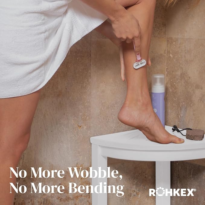 Waterproof Corner Shower Stool - Image 9