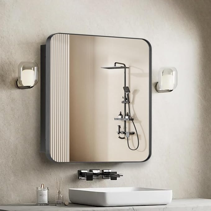 Bathroom Medicine Cabinet, Recessed & Surface Wall Cabinet by HOME