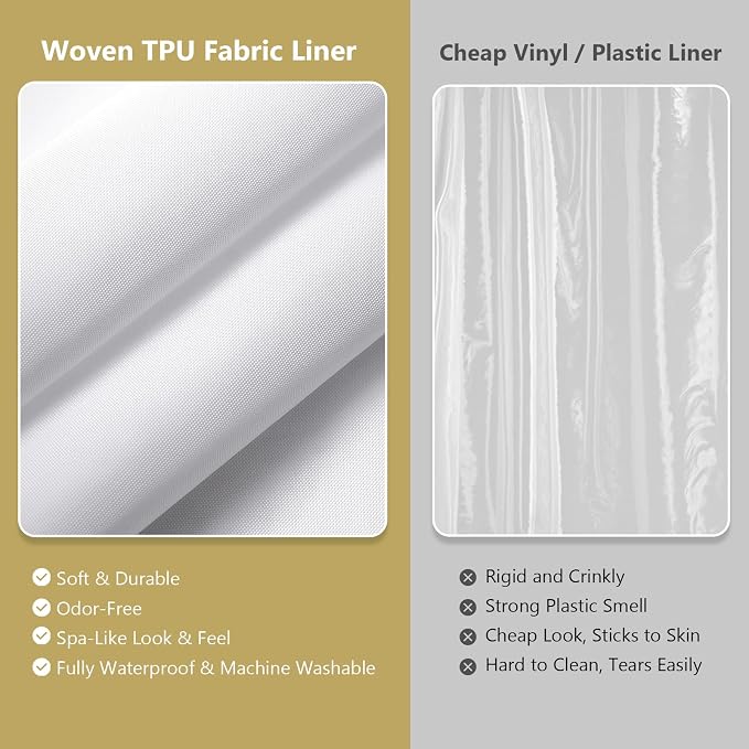 VANZAVANZU Hookless Shower Curtain - Image 2