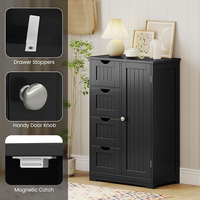 Giantex Bathroom Storage Cabinet - Image 7