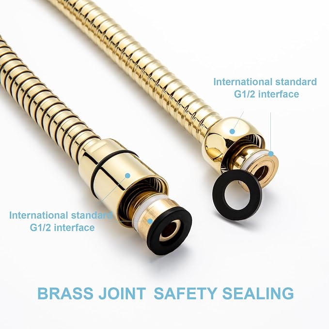 OFFO Shower Hose, 80 in Kink Free Stainless Steel Shower Hose Attachment - Image 3