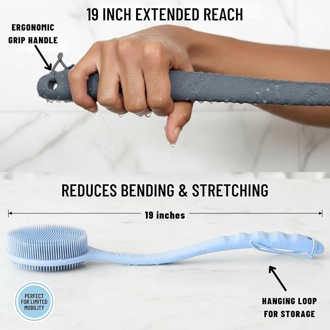 Long Handle Back Scrubber for Shower - Image 4