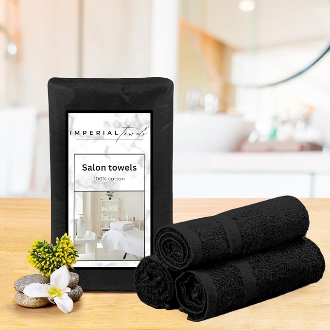 50 PK Saloon Towel Black - Image 4