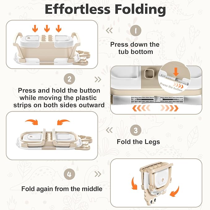 MoreFeel Collapsible Baby Bathtub - Image 5