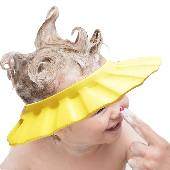 Soft Adjustable Baby Shower Cap by KOMIDK