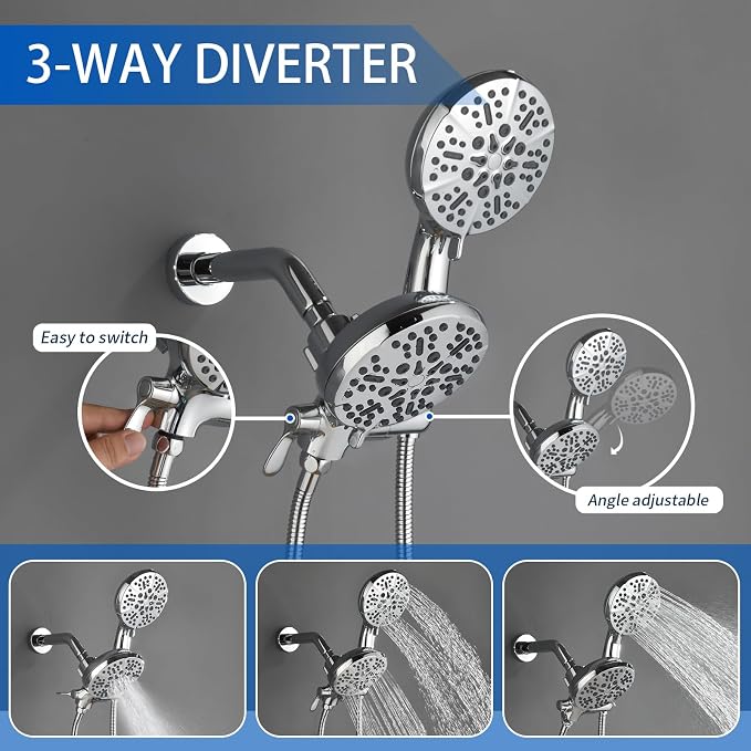 Dual Shower Faucet Set With Tub Spout - Image 3