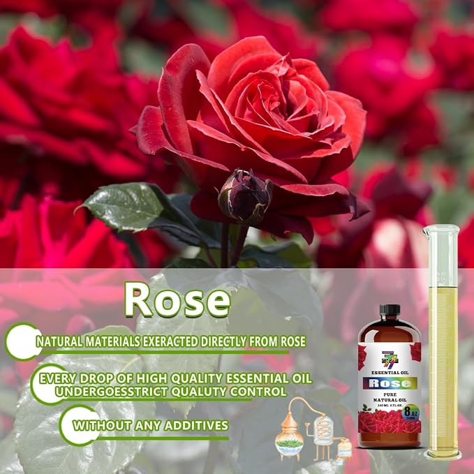 Rose Essential Oil – Rose Oils for diffusers, humidifiers, Home Baths, Cleaning - Image 7