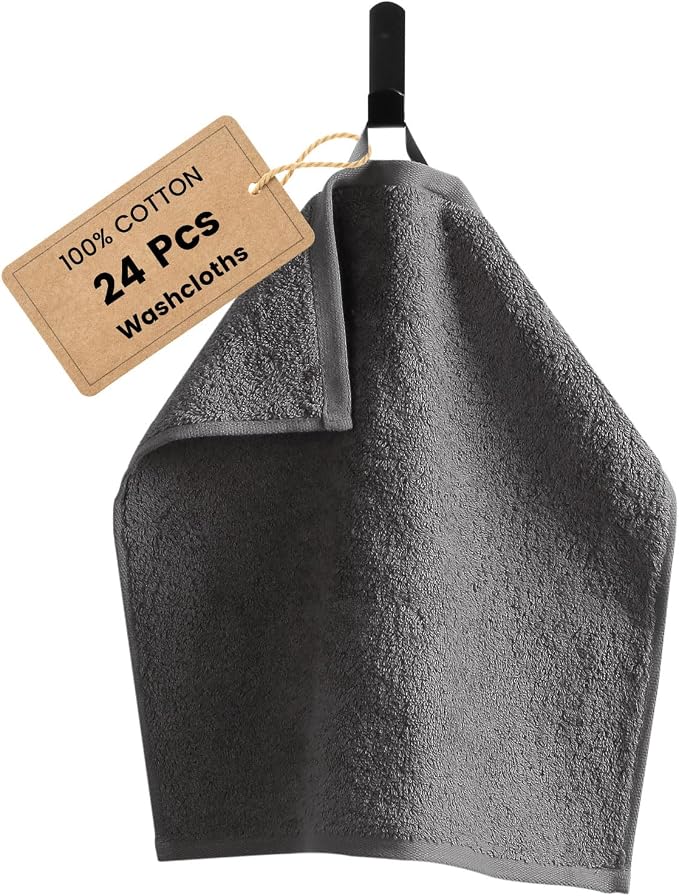 SEMAXE 100% Cotton Washcloths for Bathroom by SEMAXE