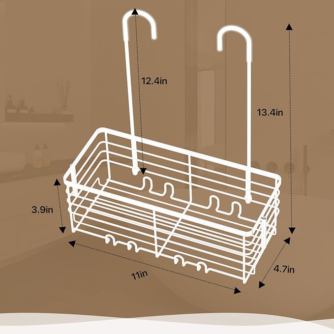 DELLAN Hanging Shower Caddy, Shower Rack Hanging - Image 3