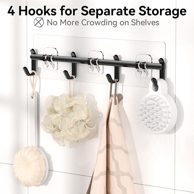 YASONIC Shower Caddy, 100% Rustproof Shower Organizer - Image 5