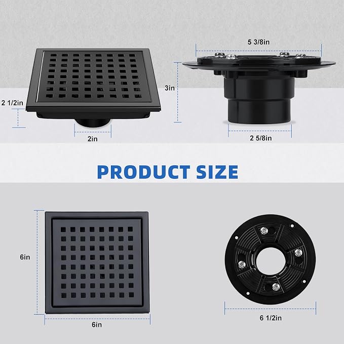 morefine Square Shower Drain - Image 5