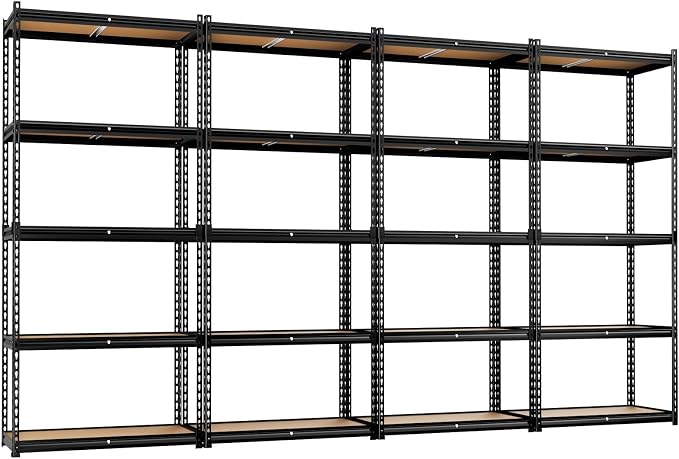 LEVELEVE 5-Tier Storage Shelving Unit, 2020 lbs Capacity, Heavy Duty Adjustable by Enjoyyourlife