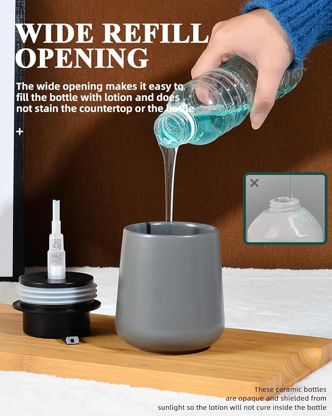 BosilunLife Grey Lotion Dispenser - Image 3