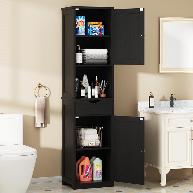 Walsunny Tall Bathroom Storage Cabinet by Walsunny