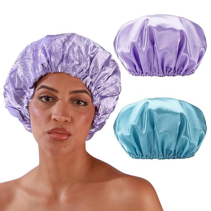Smilco Reusable Shower Caps 2-Pack by Smilco