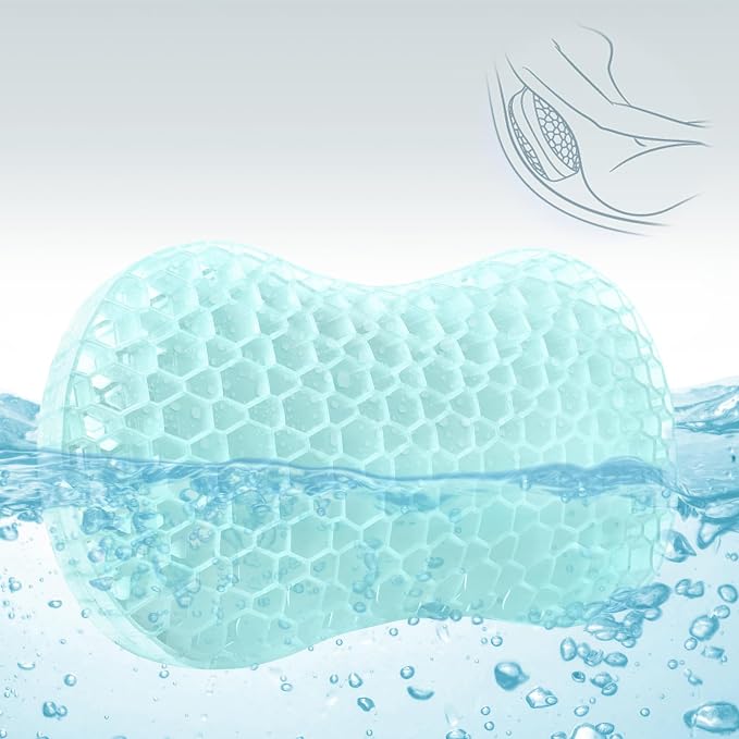 Sunlit Bath Jello Gel Bath Pillows, Lumbar Pillow by Sunlit