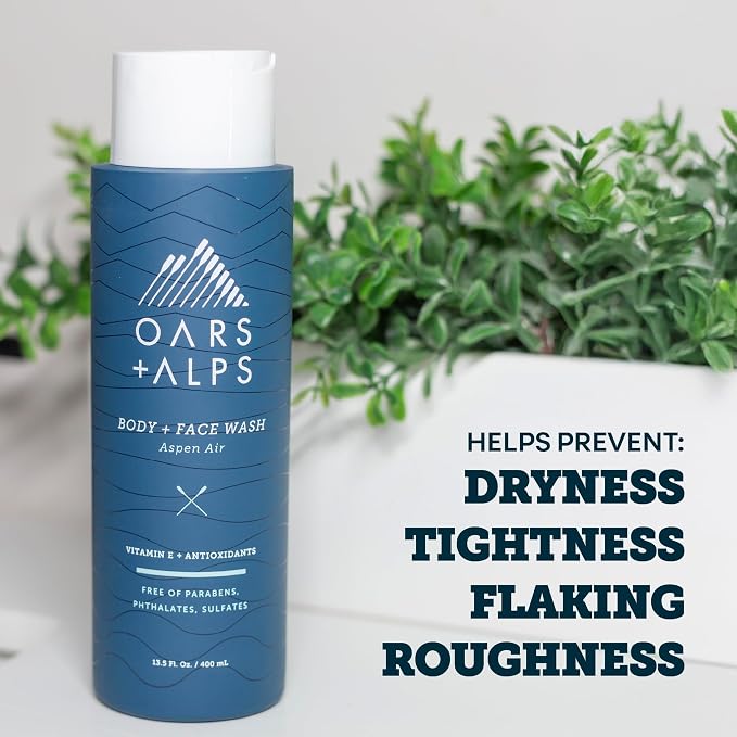 Oars + Alps Body and Face Wash for Men, Mens Body Wash & Face Cleanser - Image 6