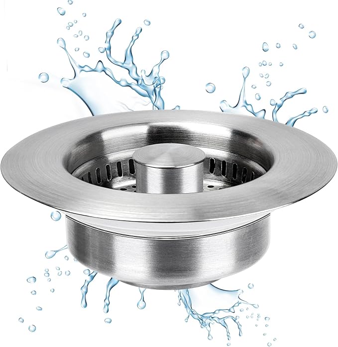 Upgraded 3 in 1 Kitchen Sink Drain Strainer by WarmSpray