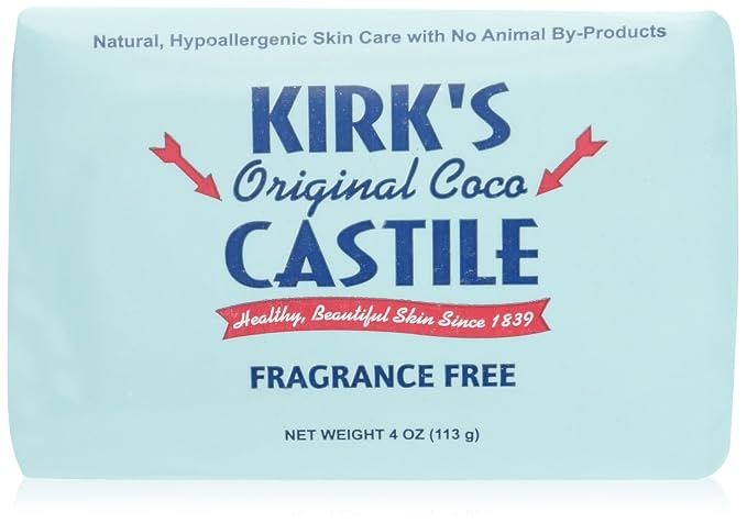 Kirk's Coco Castile Soap, Fragrance Free by Kirks
