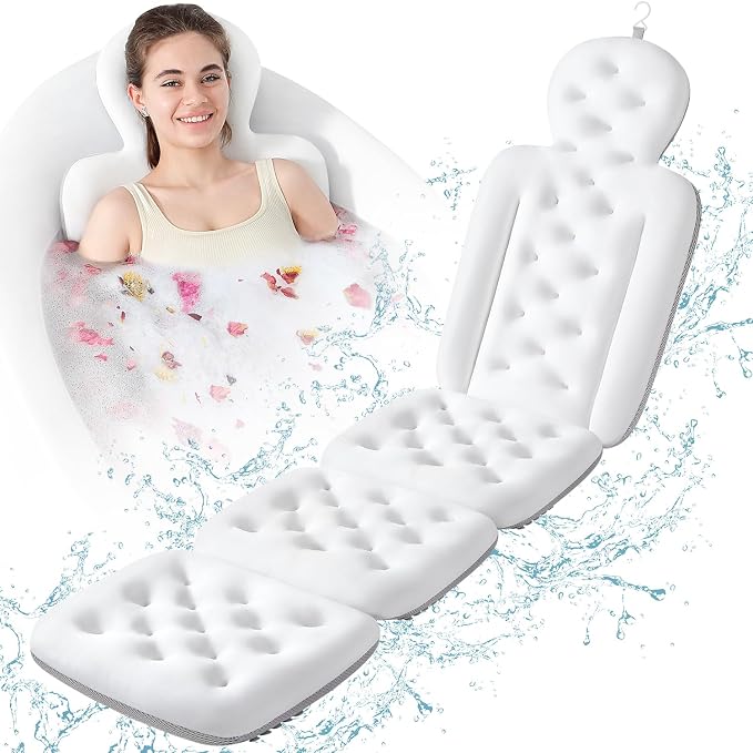 Luxury Bath Cushion, Full Body Bathtub Pillow by VEILS