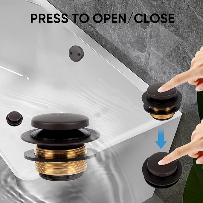 Bronze Bathtub Tub Drain Conversion Kit - Image 3