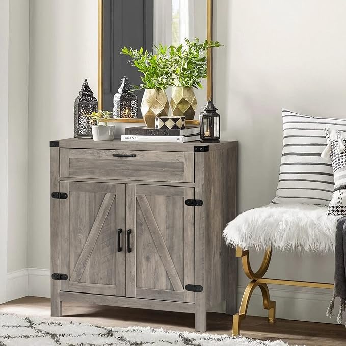 VINGLI Modern Farmhouse Sideboard Buffet Cabinet - Image 4