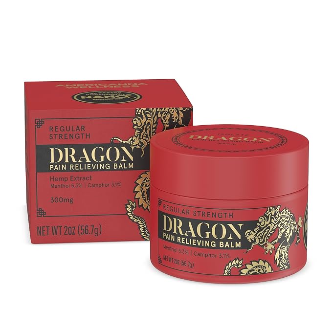 Dragon Balm 2.0 oz Jar Regular Strength by AmericannaWellness