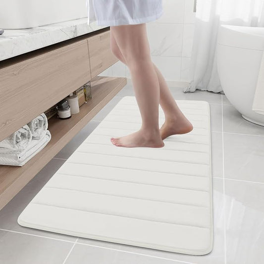 Buganda Memory Foam Bath Mat, Ultra Soft and Non-Slip Bathroom Rugs, Water by Buganda