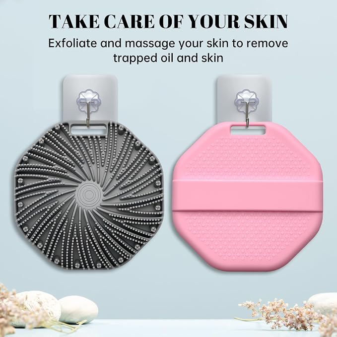 2Pcs Silicone Body Scrubber, Food-Grade Scrubbies - Image 7