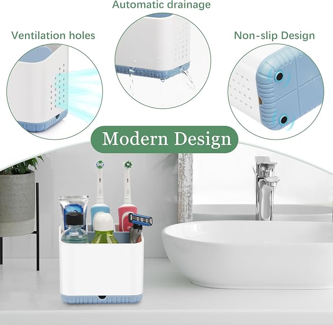 Toothbrush Holders for Bathrooms, Kids Electric Toothbrush and Toothpaste Holder - Image 4