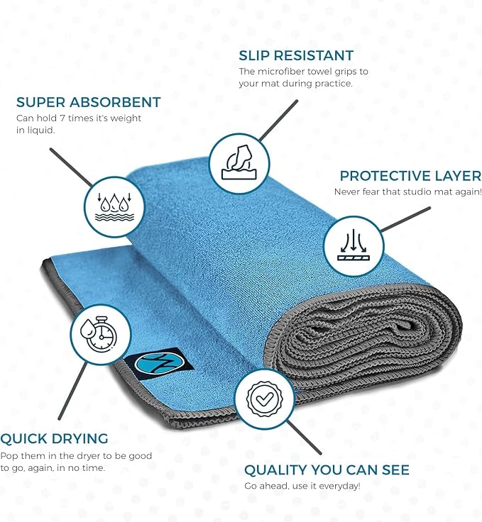 Youphoria Yoga Microfiber Non-Slip Towel - Image 3