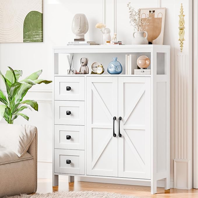 Vabches Farmhouse Storage Cabinet by Vabches