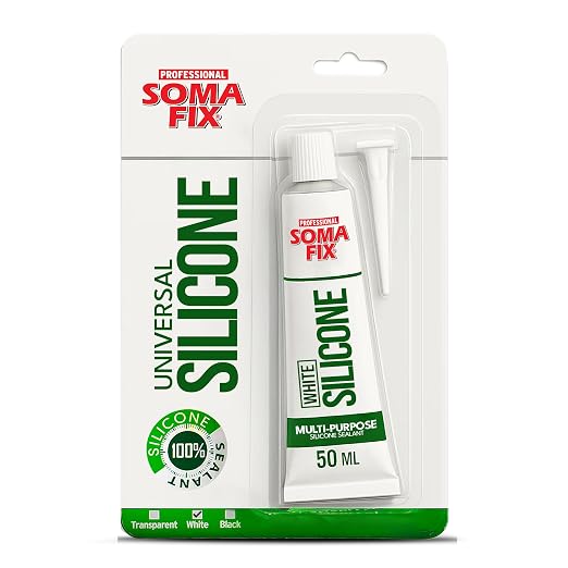Silicone Caulk - Squeeze Tube Silicone Sealant by Somafix