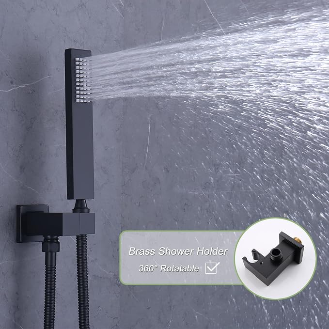 Matte Black Digital Display Shower System - Image 6